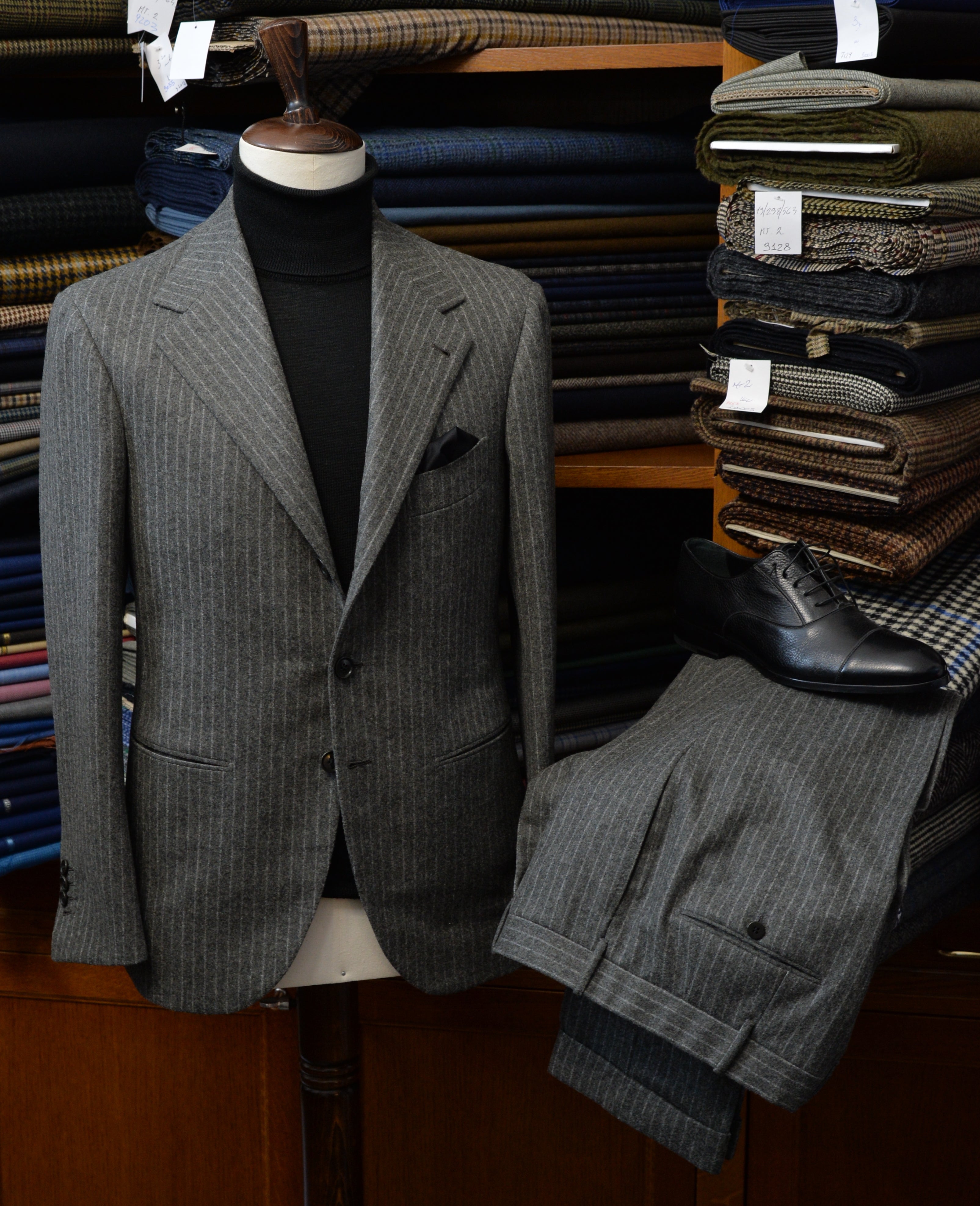 MTM Single-Breasted Flannel Suit
